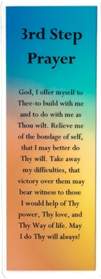 3rd Step Prayer and 7th Step Prayer - AA Bookmark | Recoveryshop