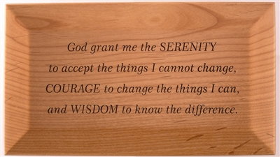 Laser Engraved Serenity Prayer God Box | Recoveryshop