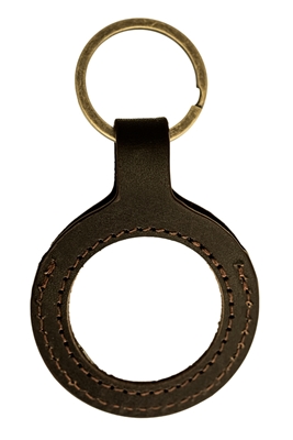 Brown Leather Medallion Holder Key Chain | Recoveryshop