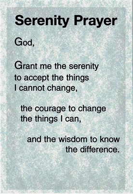 Serenity Prayer - Daily Inspiration Card | Recovery Shop