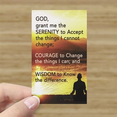 The Serenity Prayer - Inspirational Card | Recovery Shop